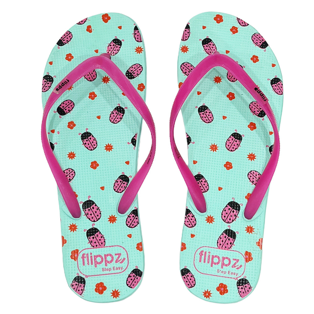 Flippz Ladybug Lane Dailywear Slippers for Women & Girls