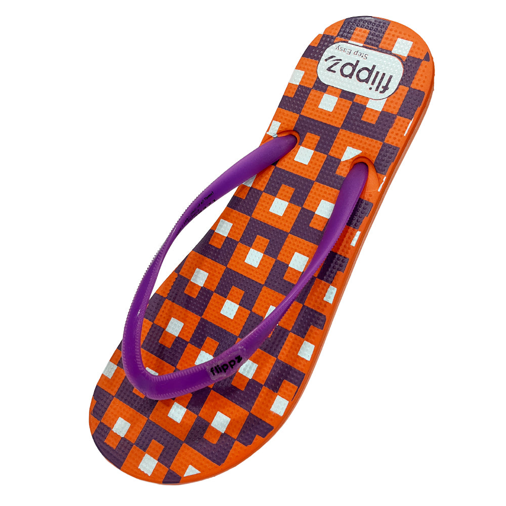 Flippz Retro Checkers Casual Dailywear Slippers for Women & Girls