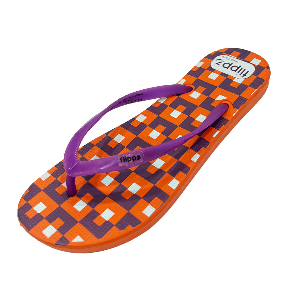 Flippz Retro Checkers Casual Dailywear Slippers for Women & Girls