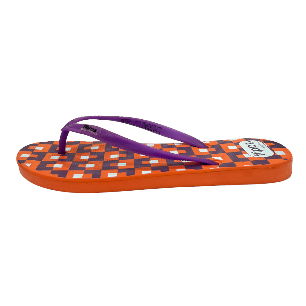 Flippz Retro Checkers Casual Dailywear Slippers for Women & Girls