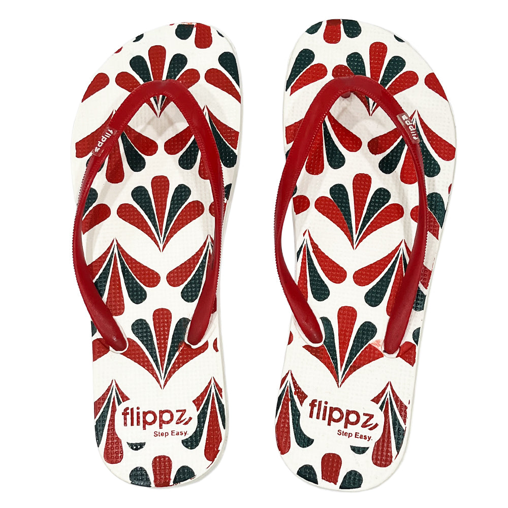Flippz Tera Leaf Casual Dailywear Flip Flops for Women & Girls