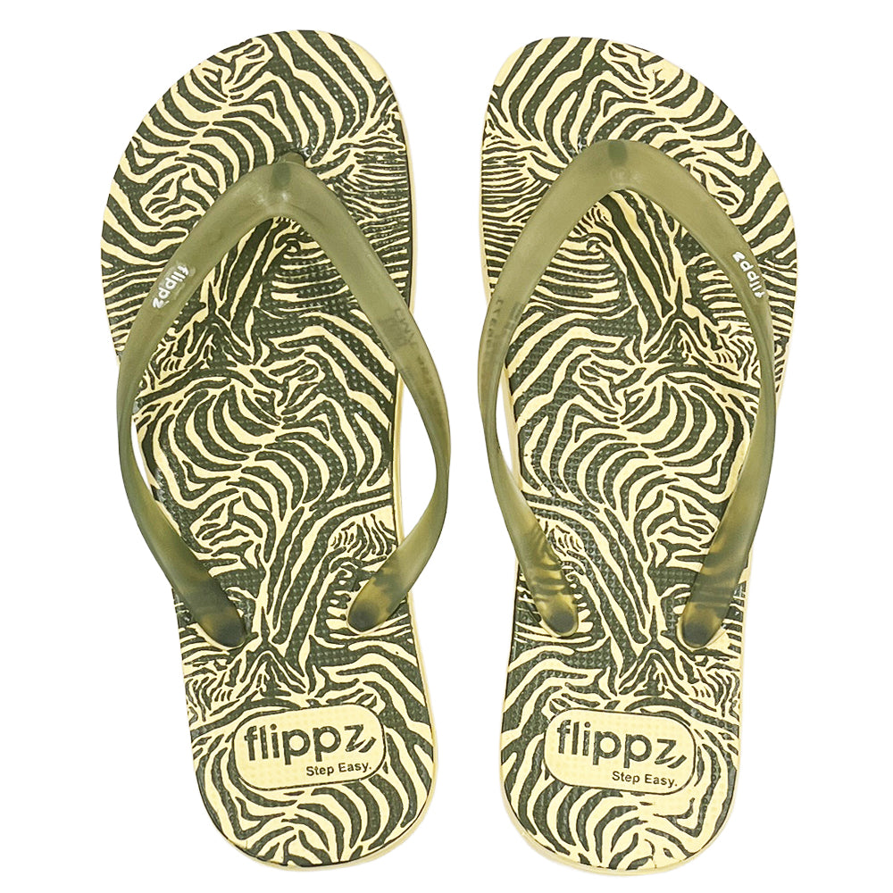 Flippz Zebra Dunes Casual Lightweight  Flipflops for Women & Girls