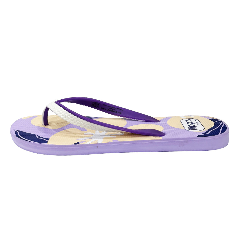 Flippz Coral Hibiscus Casual Dailywear Anti Skid  Flip flops for Women & Girls