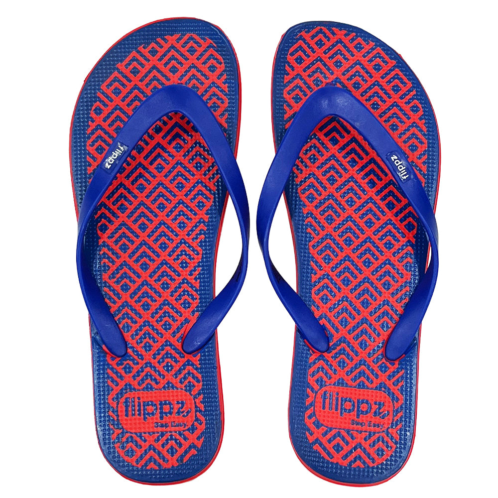 Flippz Indigo Maze Casual Dailywear Slippers for Women & Girls