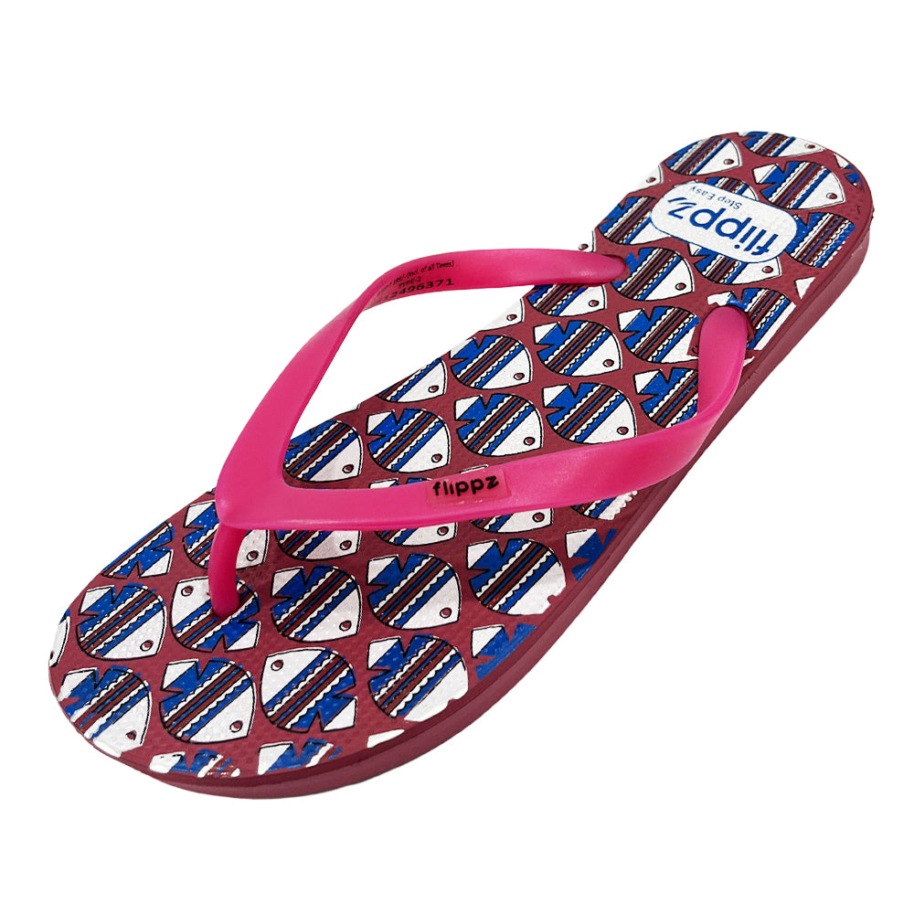 Flippz Folk Fish Casual Slippers For Women & Girls