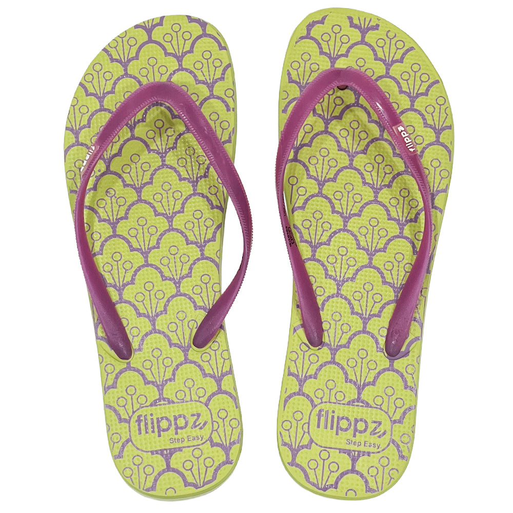 Flippz Retro Trellis Dailywear Anti Skid Chappals for Women & Girls