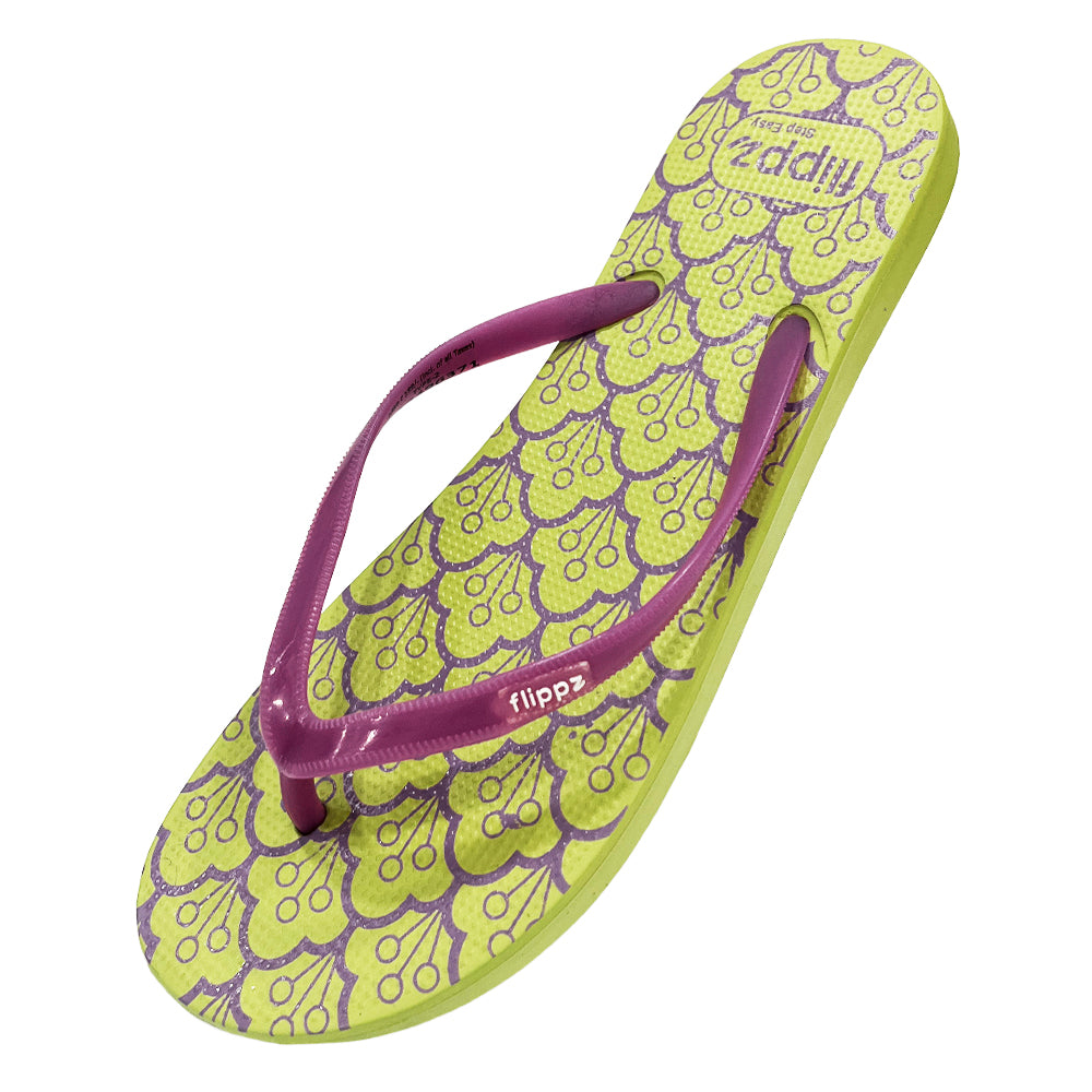 Flippz Retro Trellis Dailywear Anti Skid Chappals for Women & Girls