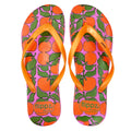 Flippz Orange Citrus Lightweight Comfortable Flip-Flops for Women & Girls