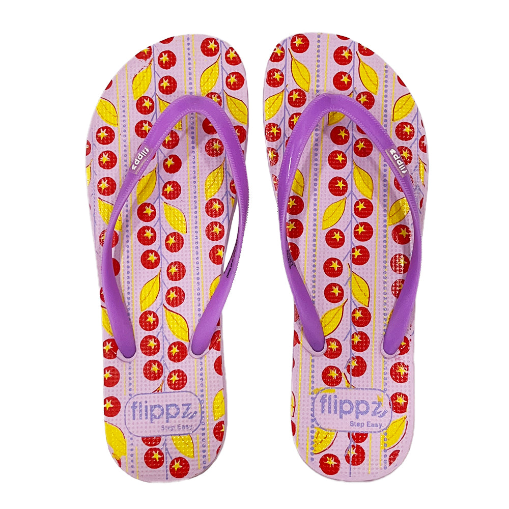Flippz Berry Vine Comfortable Lightweight Daily Use Slippers
