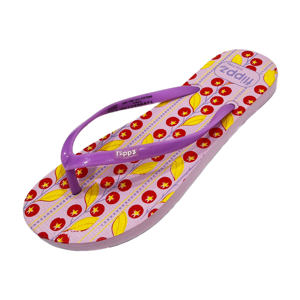 Flippz Berry Vine Comfortable Lightweight Daily Use Slippers