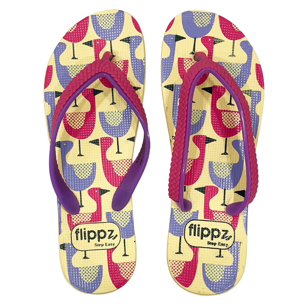 Flippz Dapper Ducks Lightweight Flipflops Dailywear Chappals for Women & Girls